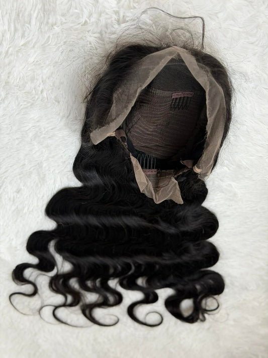 Natural Color 1B HD Full Lace Wig - 200% Density – 13x6 Frontal