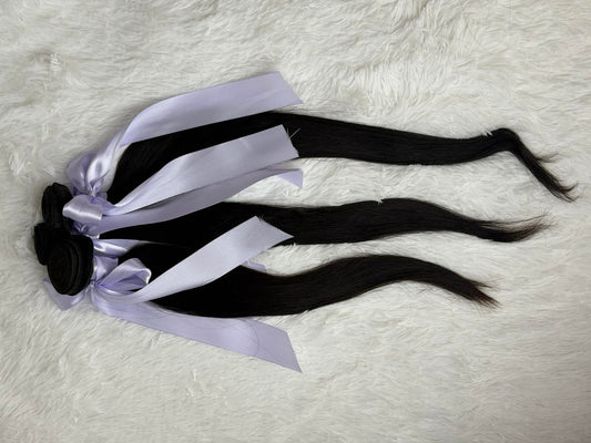 Soft Life Straight Hair Bundles Natural Color 1B